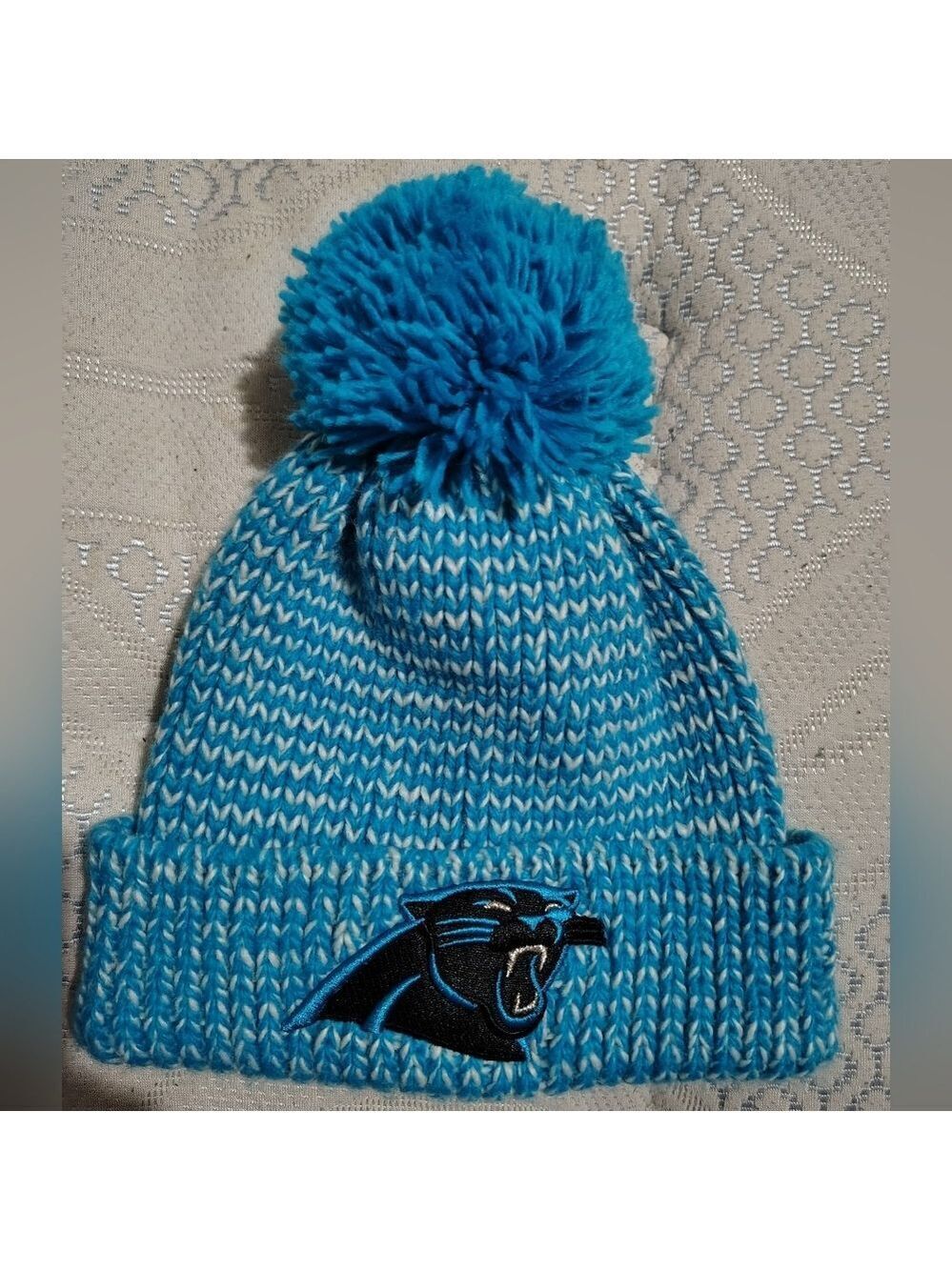 New Era NFL Carolina Panthers Cuffed Beanie Toboggan